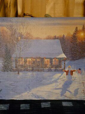 Lighted Wrapped Canvas 13x18. EUC